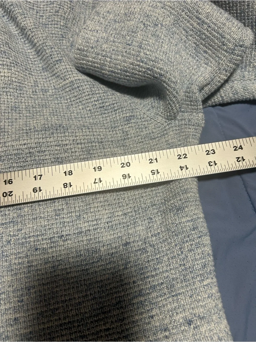 Banana Republic Men's Hooded Knit Sweater - Light Blue Heather